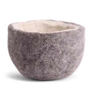 Medium Grey Felt Bowl | Milwaukee Art Museum Store