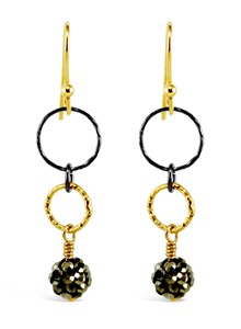 Black & Gold Elegant Earrings | Milwaukee Art Museum Store