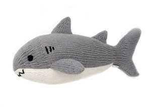Knit Shark Stuffed Lovey | Milwaukee Art Museum