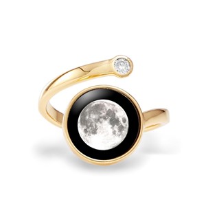 Gold Cosmic Moon Phase Ring - Web Only Exclusive | Milwaukee Art Museum