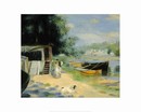 View of Bougival by Pierre-Auguste Renoir Gicl&#233;e Print