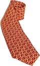 Escher Leaves Silk Tie - Red