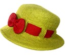 Felt Hat with Red Bow
