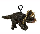 Beaded Triceratops Ornament