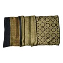 Circles Charmeuse Scarf in Raw Umber