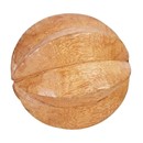 4" Carved Wood Ball