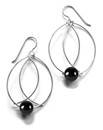 Wire Overlapping Circle Earrings