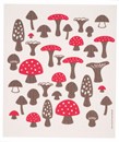 Mushroooms Swedish Dish Towels