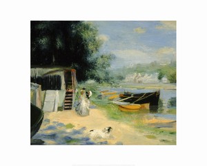 <i>View of Bougival</i> by Pierre-Auguste Renoir