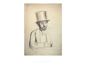 Self-Portrait in a Top Hat by Edgar Degas| Milwaukee Art Museum Store