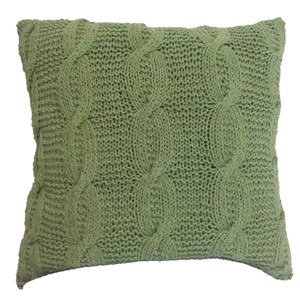 Green Knit 18" Pillow | Milwaukee Art Museum Store