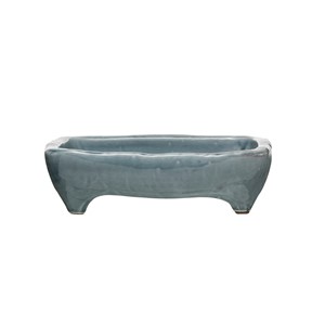 Distressed Blue Footed Tray | Milwaukee Art Museum Store