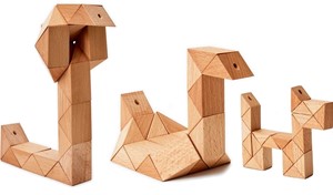 Snake Block Puzzle - Small Natural | Milwaukee Art Museum Store