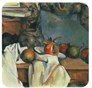 Cezanne Ginger Pot with Pomegranate & Pears Coaster | Milwaukee Art Museum Store