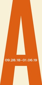 Exhibition Banner - Serious Play - A/L Orange/Yellow | Milwaukee Art Museum