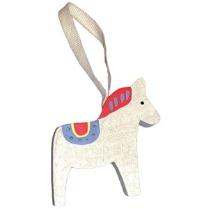 Painted Dala Horse Ornament | Milwaukee Art Museum Store