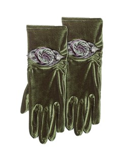 Olive Gloves with Flower | Milwaukee Art Museum Store