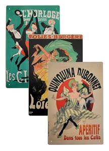 French Posters Small Metal Sign | Milwaukee Art Museum