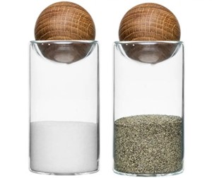 Glass and Oak Salt and Pepper Shaker
