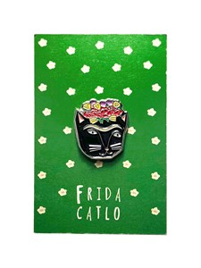 Frida Catlo Cat Artist Pin | Milwaukee Art Museum