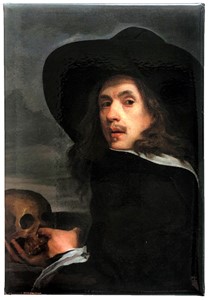Self-portrait with a Skull Magnet | Milwaukee Art Museum