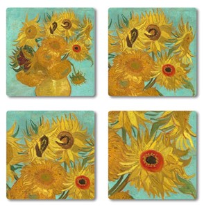 Van Gogh Sunflowers Coaster Set | Milwaukee Art Museum