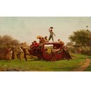 The Old Stagecoach by Eastman Johnson Gicl&#233;e Print