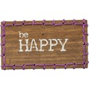 Be Happy Stitched Block Magnet