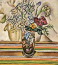 Still Life with Flowers Joan Miró Postcard