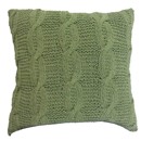 Green Knit 18" Pillow