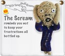The Scream String Doll Keychain
