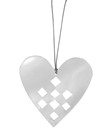 Silver Woven Heart Ornament