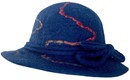 Navy Yarn Drop Hat