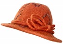 Orange Yarn Drop Hat