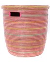 Pink Striped Peace Corps Basket