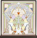 Imperial Hotel Peacock Glass Art Panel - Frank Lloyd Wright