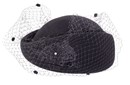 Black Veil Pillbox Hat