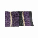 Purple and Black Twigs and Leaves Silk Scarf