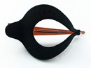 Black Kimono Harp Hair Clip